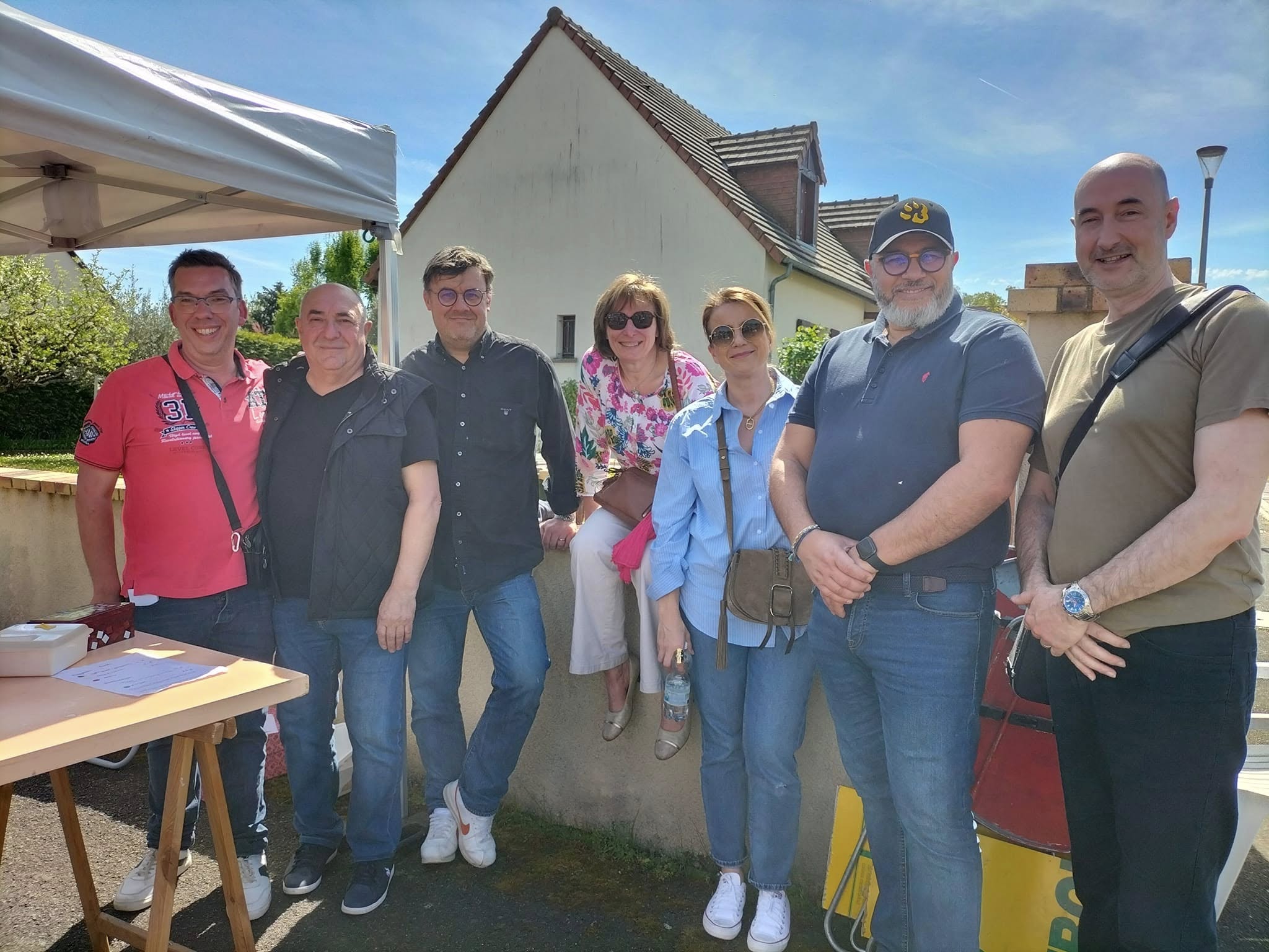 Le président de l'AHLJD avec le Maire de Joué-lès-Tours et les élus